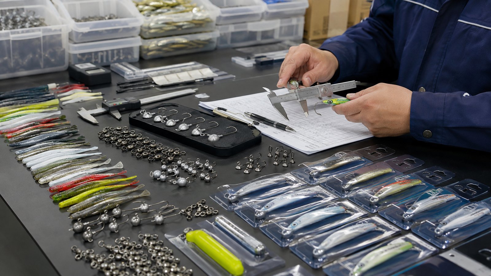 Contrôle qualité d'articles de pêche OEM